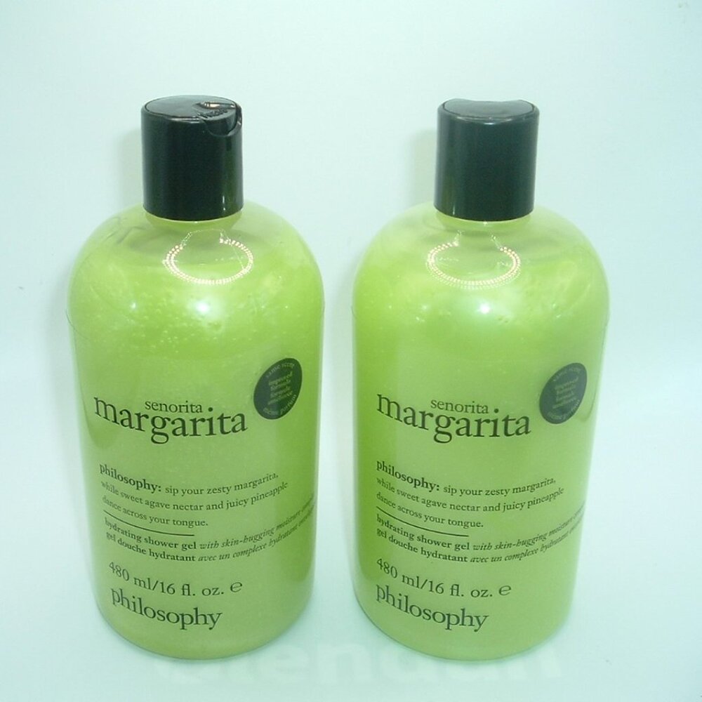 ( 2 ) Philosophy Senorita Margarita Shampoo, Shower Gel & Bubble Bath 16 oz NEW